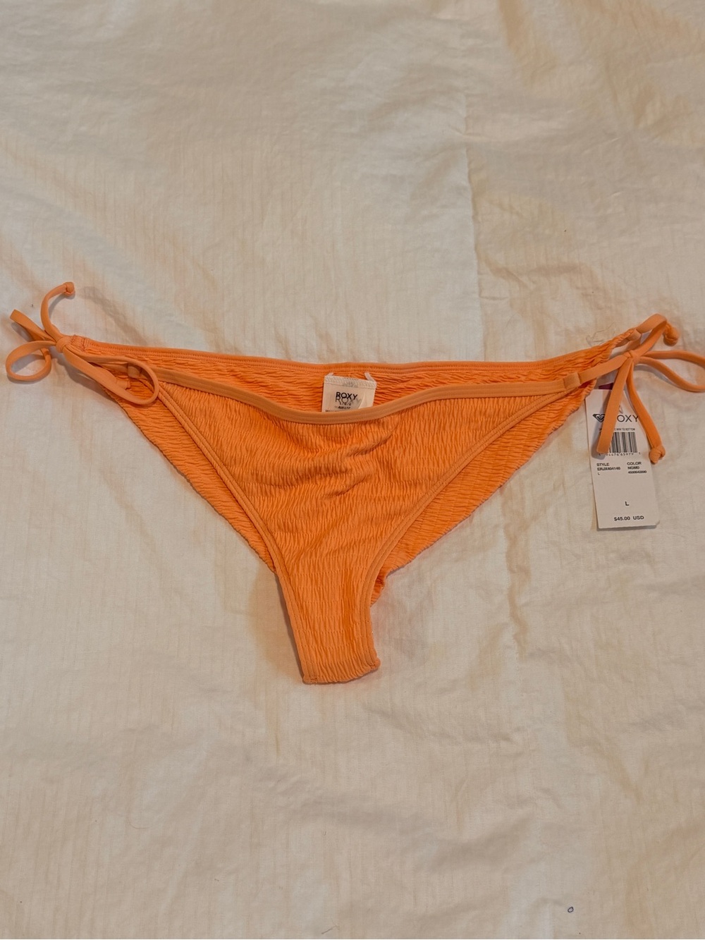 Roxy Orange Tie-Side Bikini Bottom